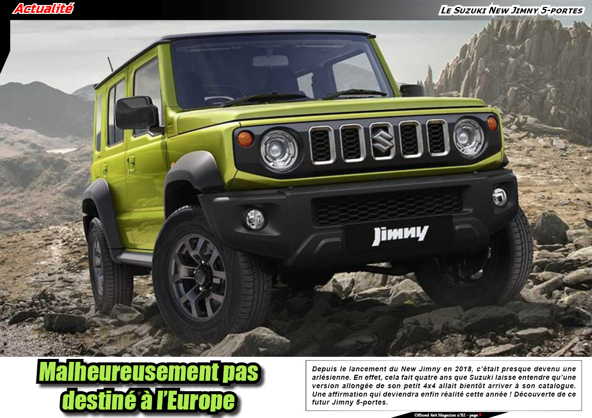 Le Suzuki New Jimny 5-portes