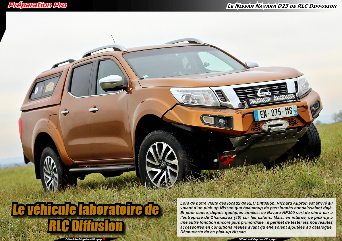 le Nissan Navara D23 de RLC Diffusion