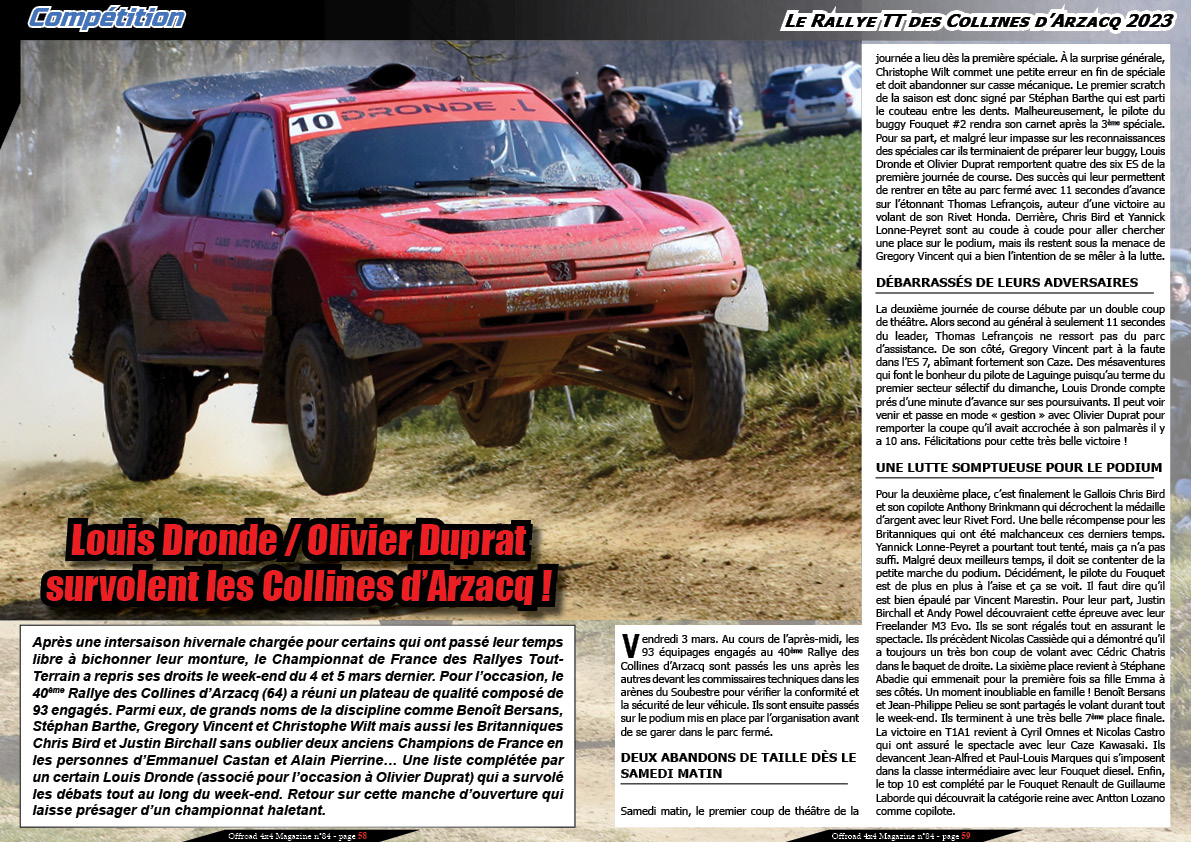 le Rallye TT des Collines d Arzacq 2023