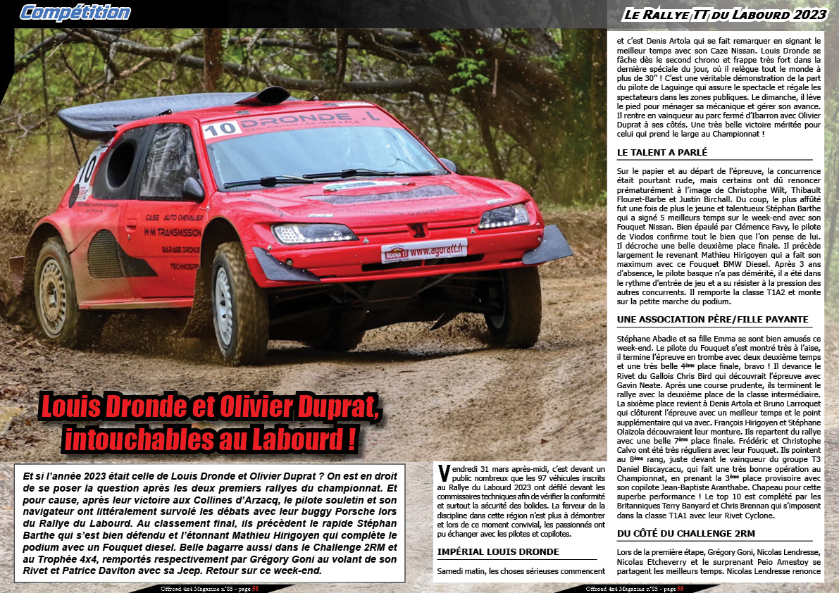 le Rallye TT du Labourd 2023