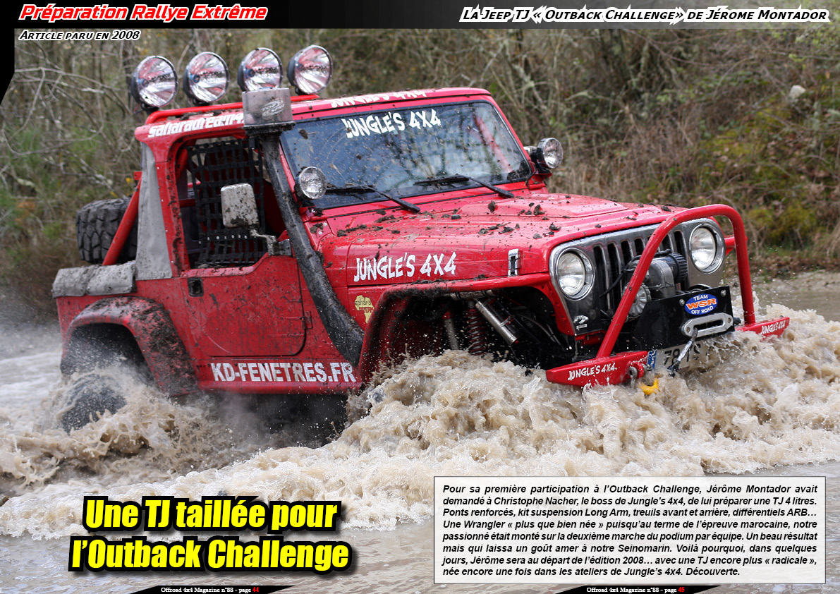 La Jeep TJÂ Outback Challenge de JÃ©rome Montador