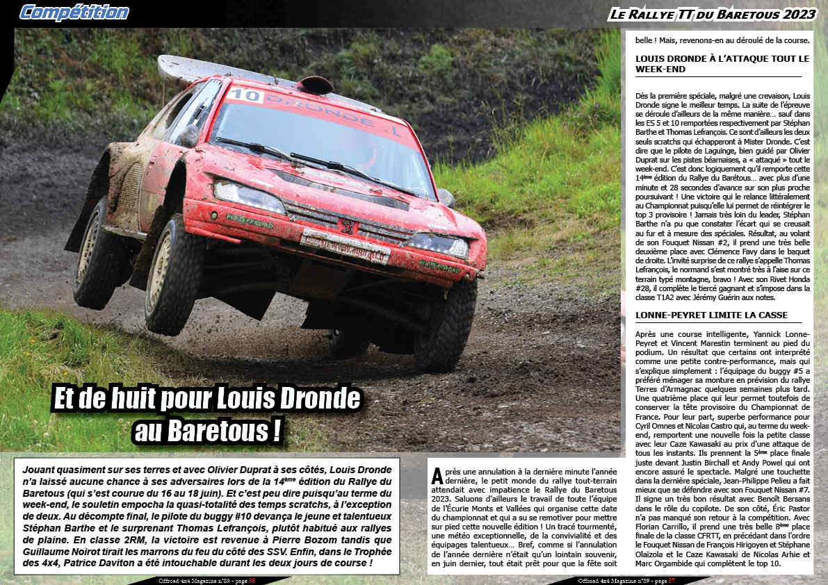 Le Rallye TT du Baretous 2023