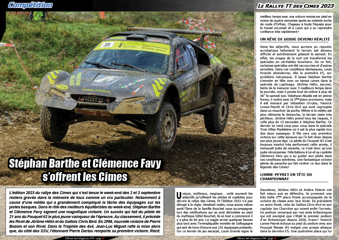 Le Rallye TT des Cimes 2023