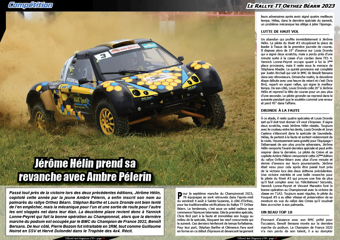 Le Rallye TT Orthez BÃ©arn 2023