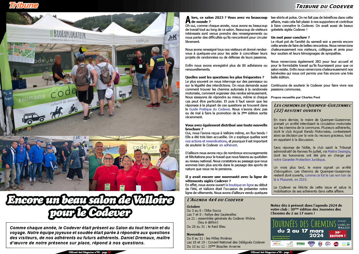 La tribune du Codever