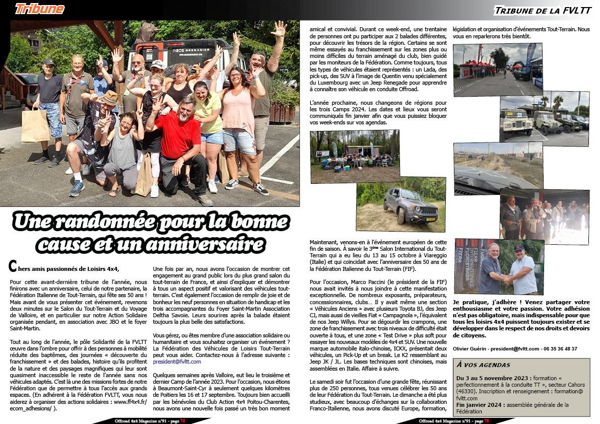 Tribune de la FVLTT _- octobre 2023