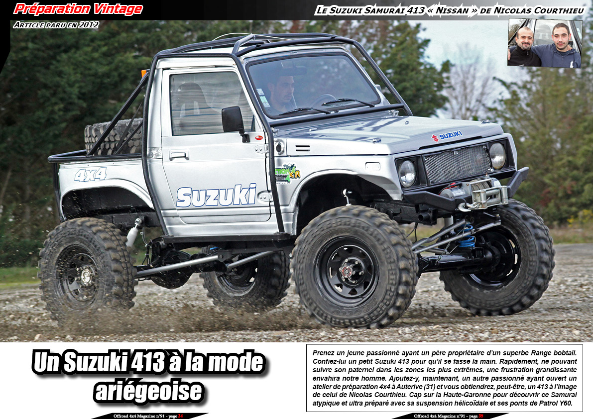 Le Suzuki Samurai 413 Â«Â NissanÂ Â» de Nicolas Courthieu