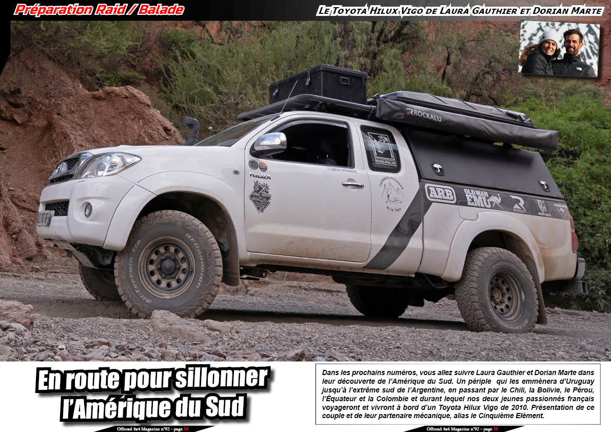 Le Toyota Hilux Vigo de Laura Gauthier et Dorian Marte