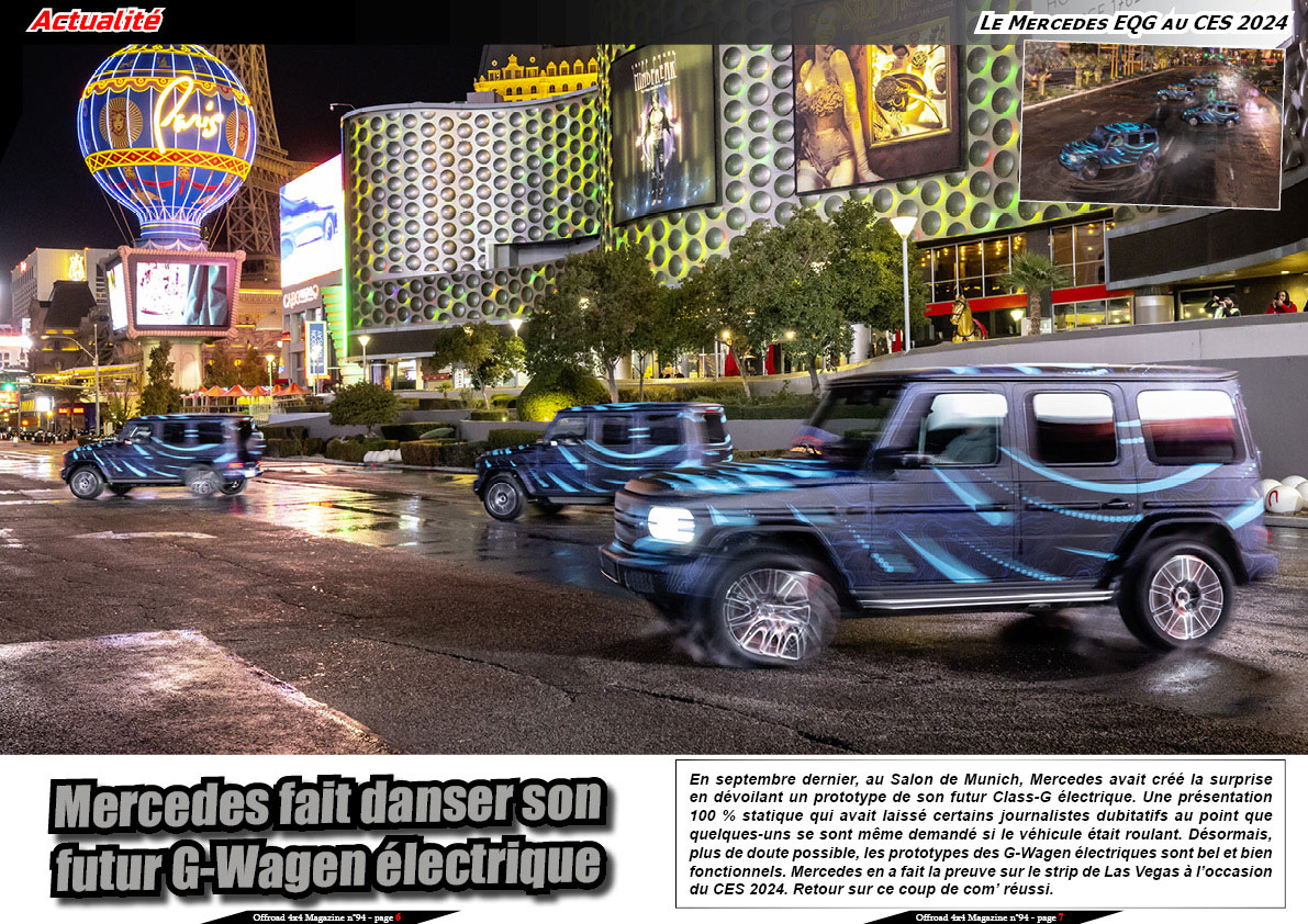 Le Mercedes EQG au CES 2024