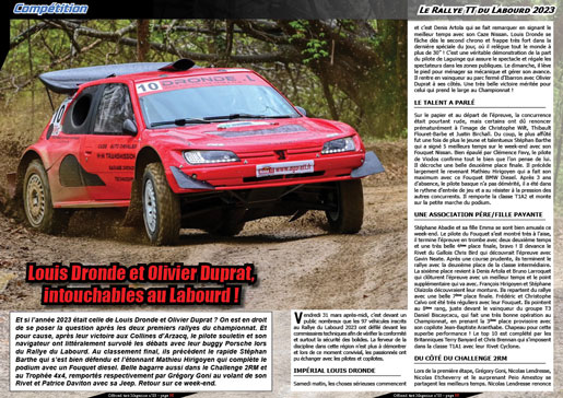 Le Rallye TT du Labourd 2023