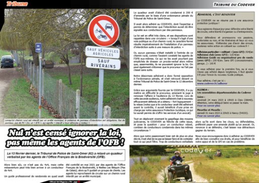 La tribune du Codever - mars 2023