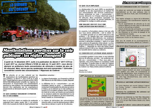 La tribune du Codever - octobre 2017
