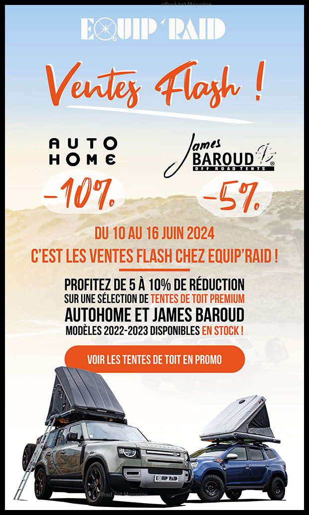 Vente flash sur les tentes premium chez Equip’Raid