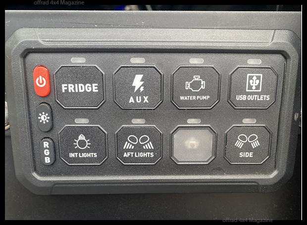 Panneaux de contrôle électrique 6 ou 8 touches Djebel Xtreme