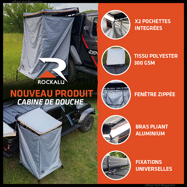 Rockalu lance sa tente de douche pliable