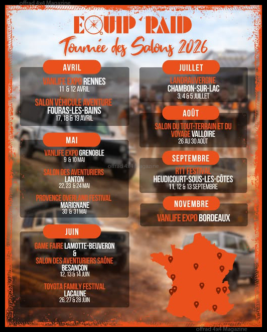 La tournÃ©e des salons dâEquipâRaid en 2026