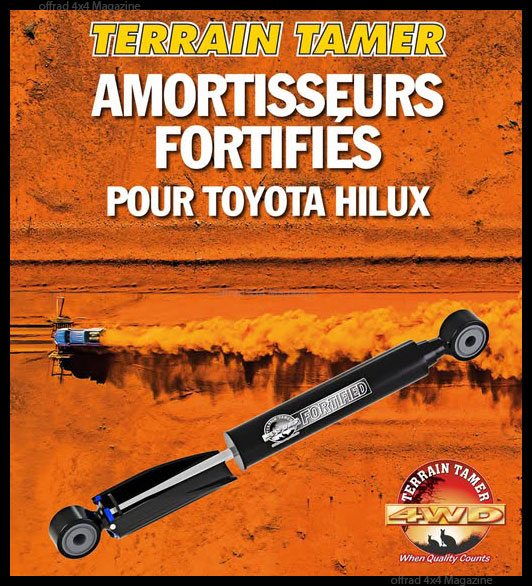 Terrain Tamer pense aux Toyota Hilux