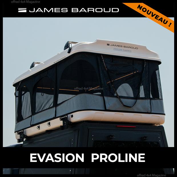 James Baroud lance la tente Evasion Proline