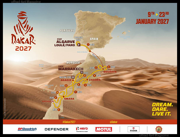 Dakar Rallye 2027Â Direction Maroc officialisÃ©