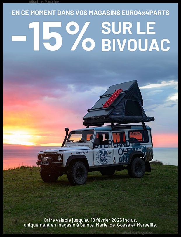 La promo bivouac chez Euro4x4parts et Euro4x4parts Marseille