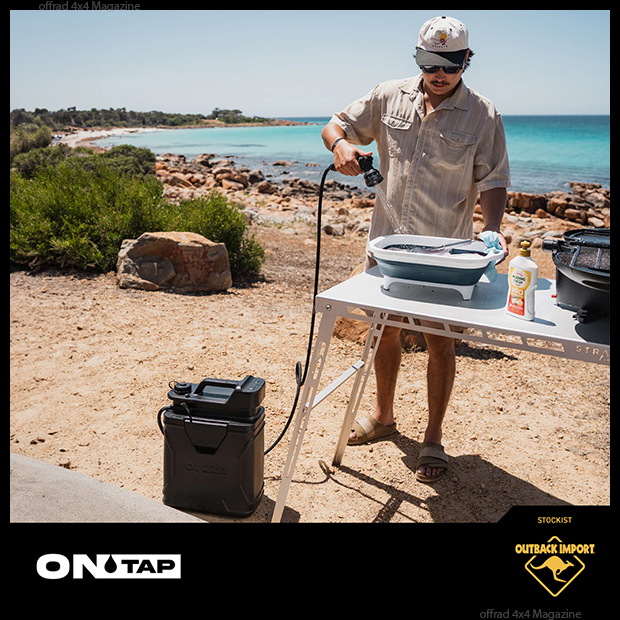 Une douche vraiment nomade chez Outback Import
